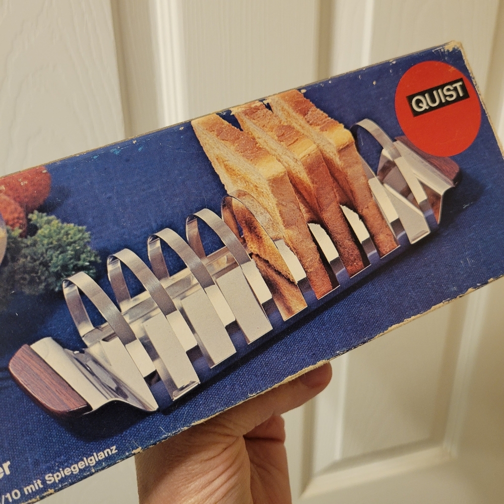 Vintage Toast Rack ~ NOS/NIB - Original Box ~ QUIST - Germany? ~ MCM ~ Retro! - Picture 10 of 15